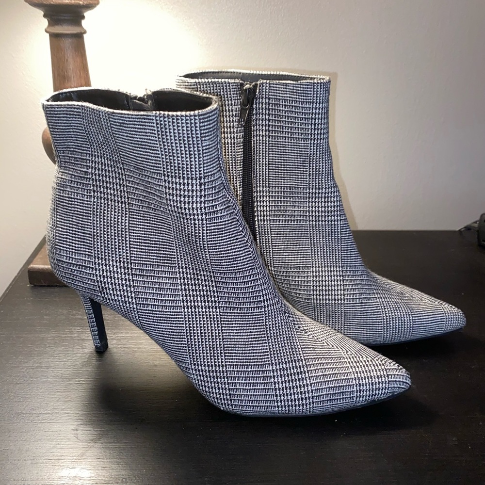 Buckle Plaid Heels